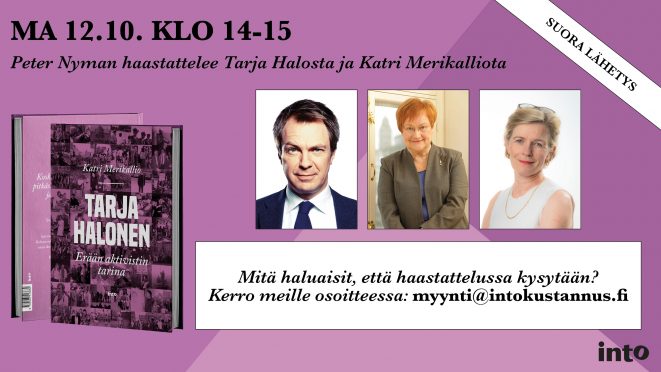 Tarja Halonen – Erään aktivistin tarina ilmestyy 12.10.2020