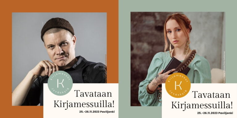 Innon kirjailijat Jyväskylän Kirjamessuilla 25.–26.11.2023