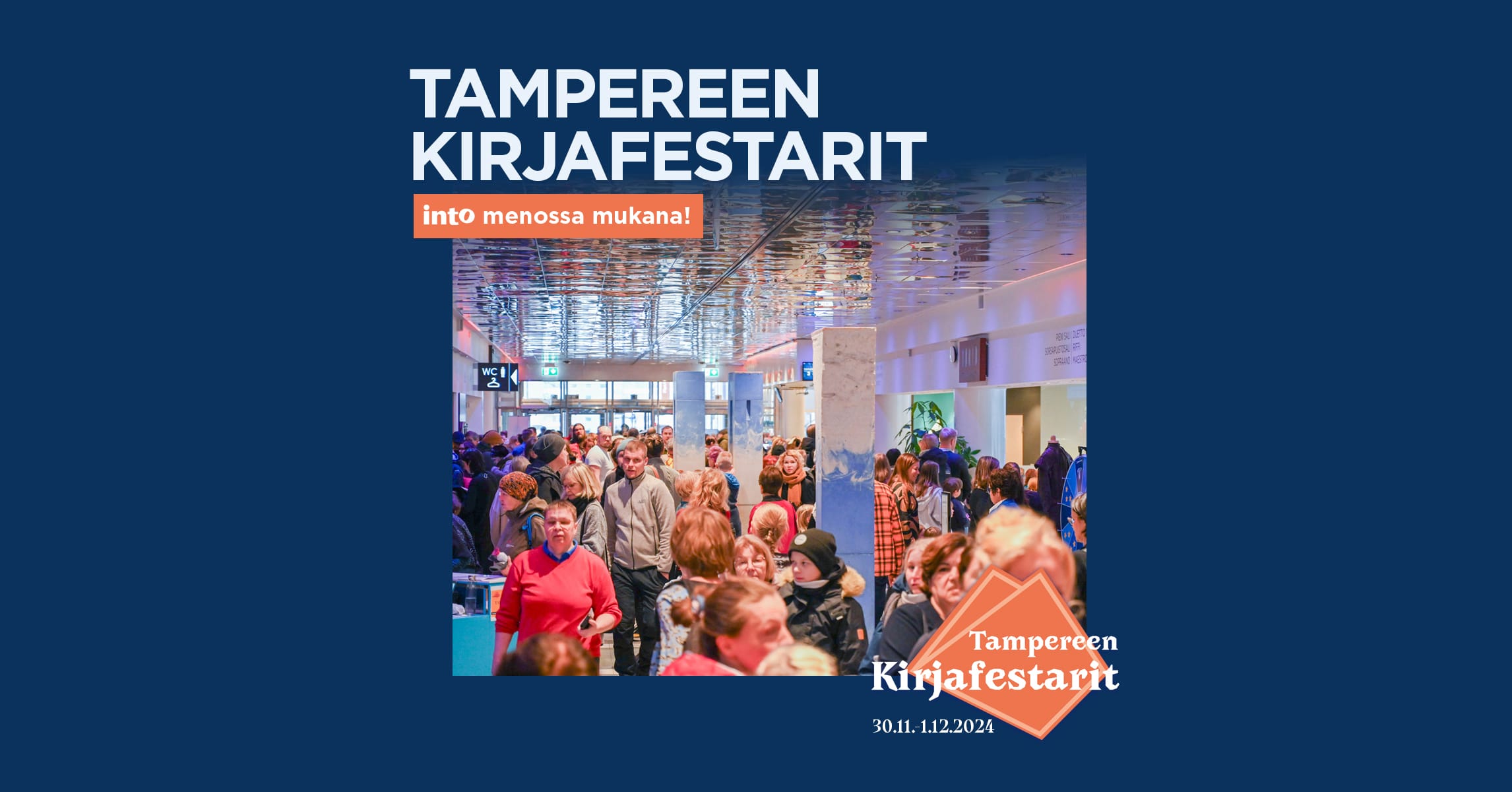 Innon kirjailijat Tampereen Kirjafestareilla 30.11.–1.12.