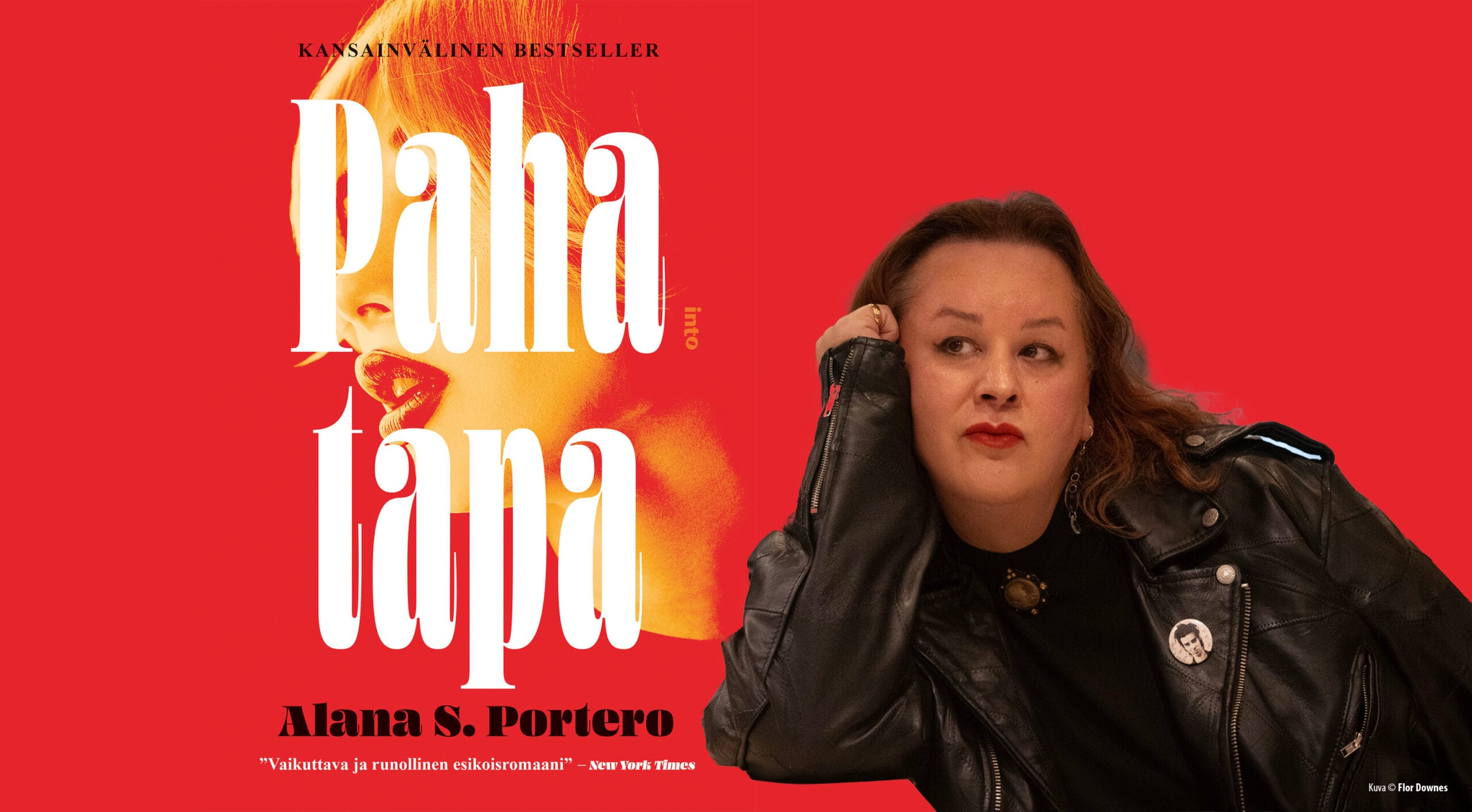 Kansainvälinen bestseller Paha tapa nyt saatavissa suomeksi – kirjailija Alana S. Portero saapuu Helsinki Litiin